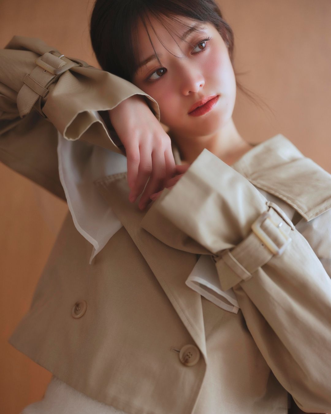 Chiffon Trench Blouson