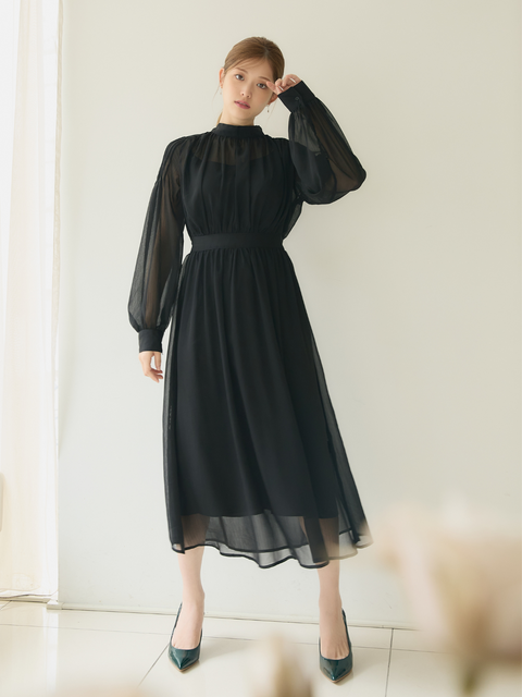 Sheer Chiffon Dress