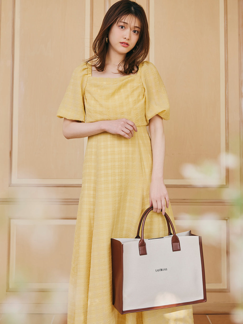 Lantinam Canvas Leather Tote