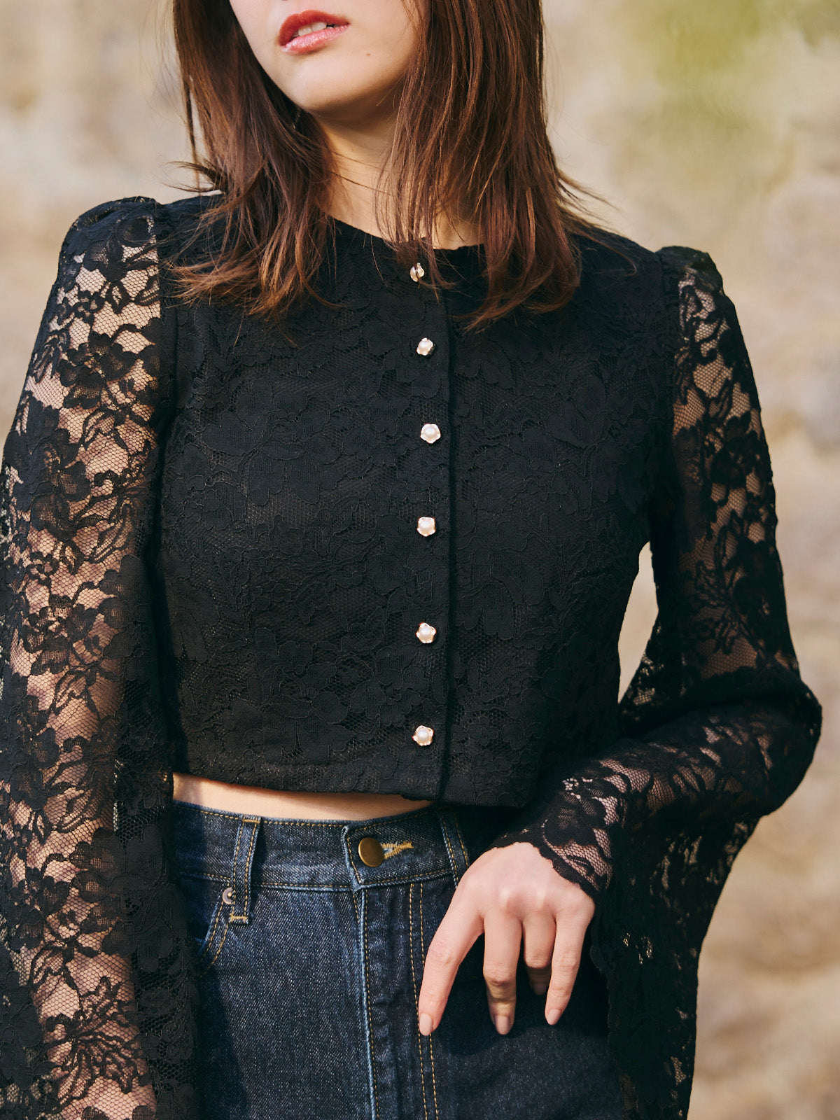 Crop Lace Blouse