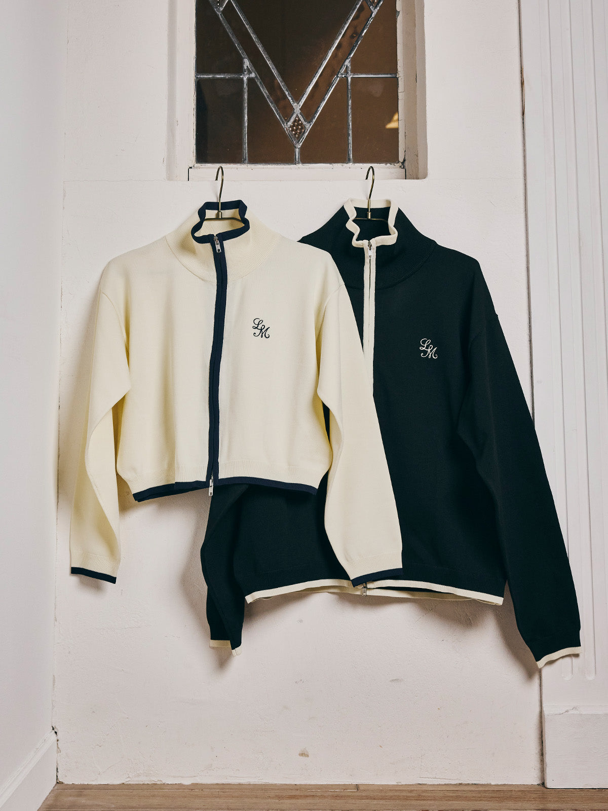 【Unisex】Bicolor Knit Cardigan