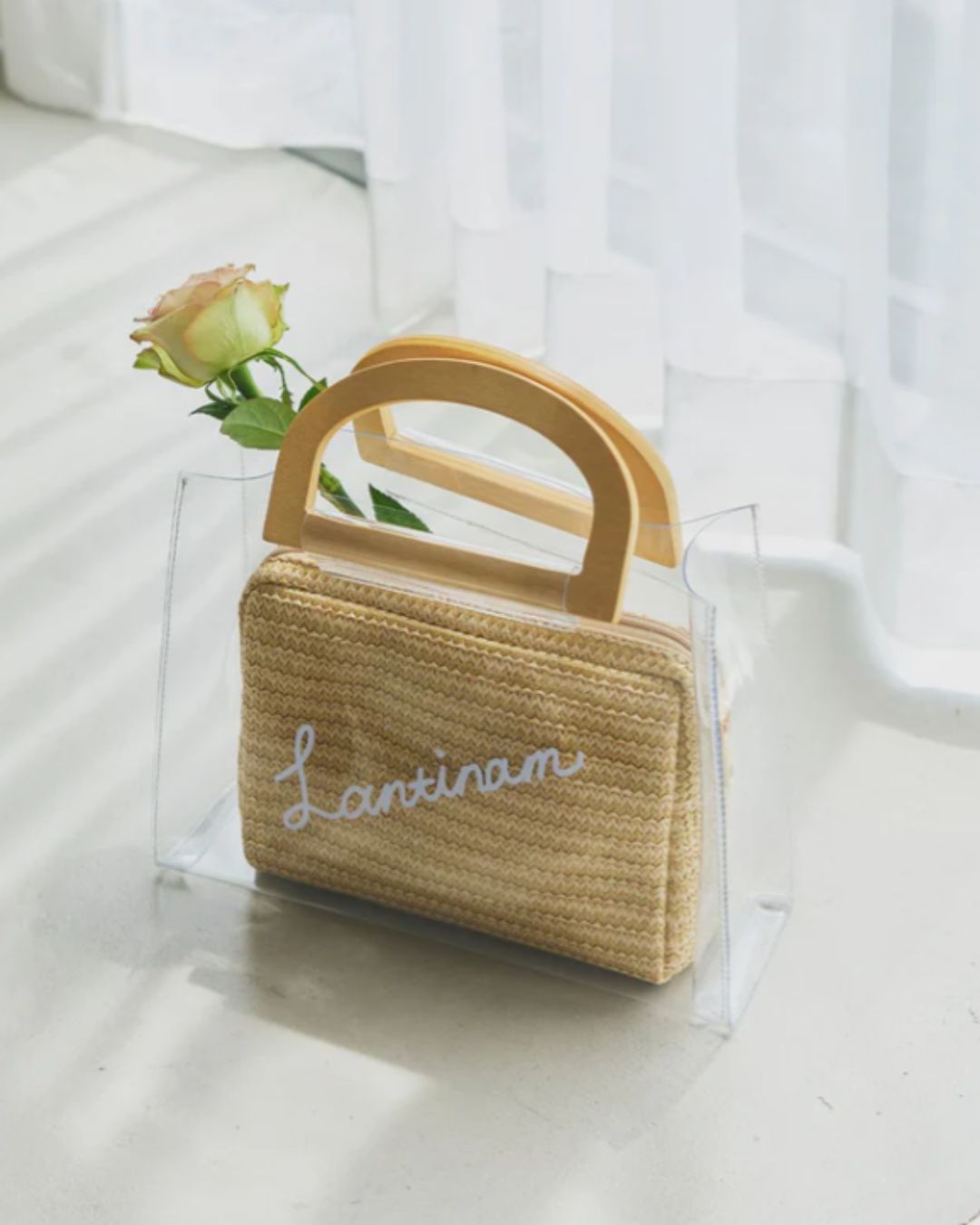 【GirlsAward着用】Lantinam PVC Jute Bag