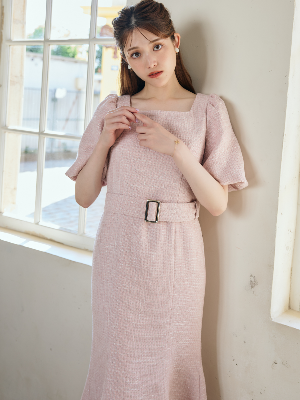 Tweed Mermaid Dress – LANTINAM Tweed Mermaid Dress – LANTINAM