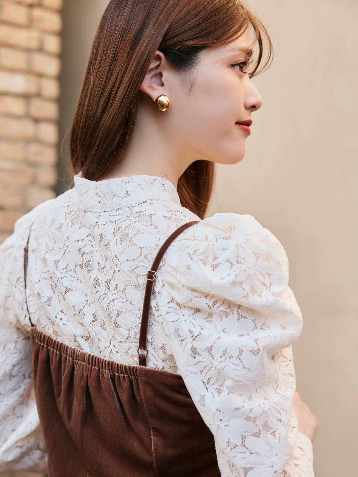 4way Lace Velours Dress