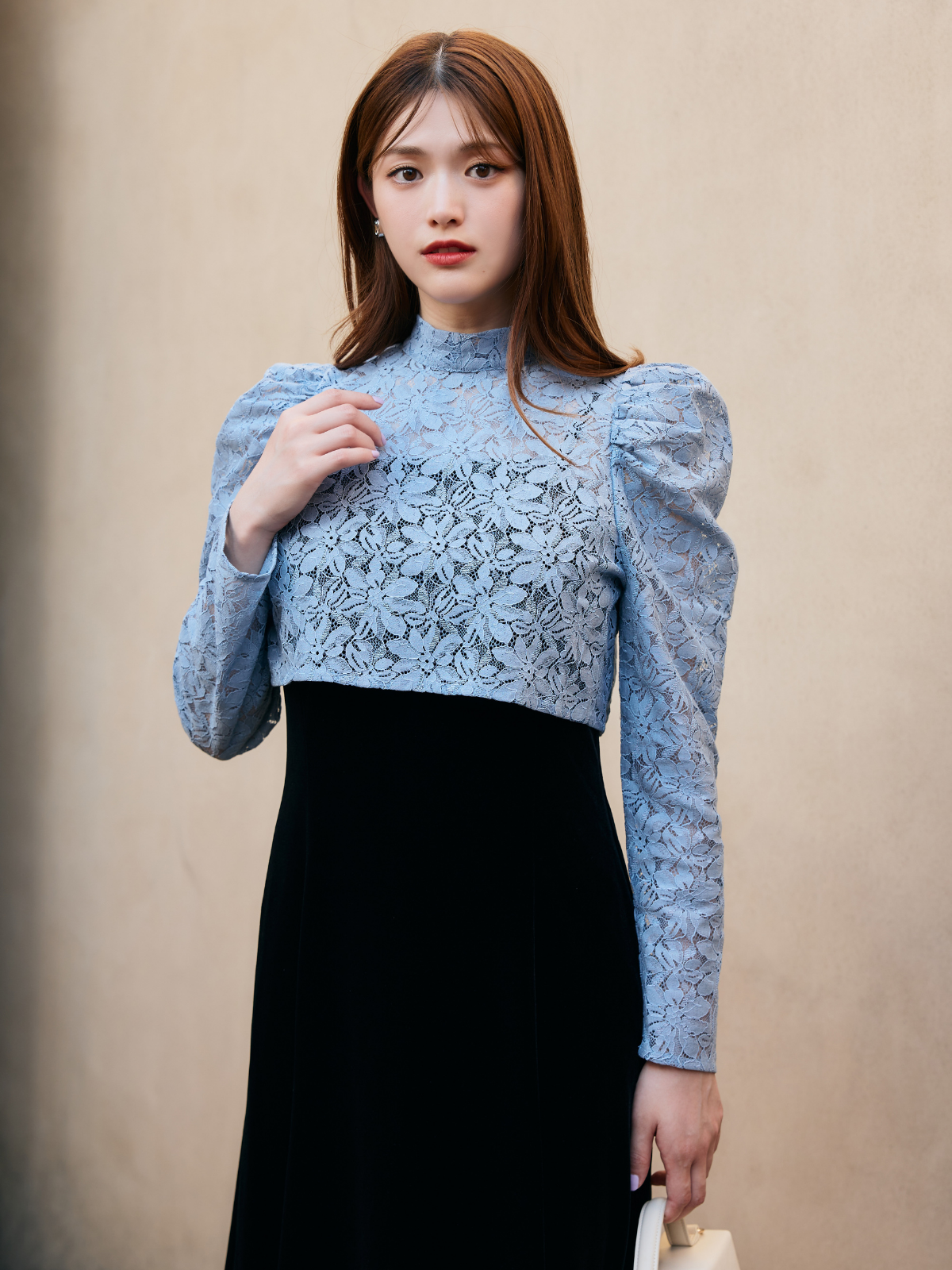 4way Lace Velours Dress