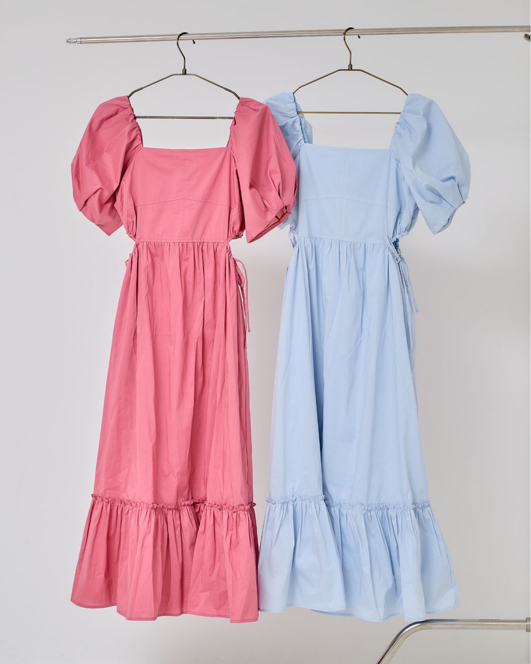 Side Cut Gather Dress