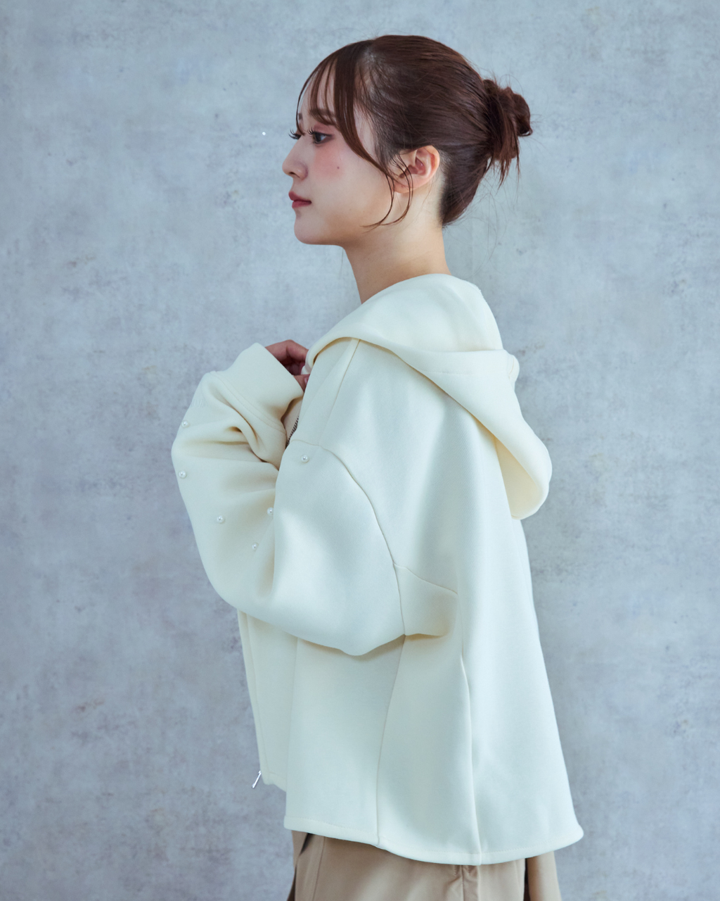 Pearl Zip Hoodie