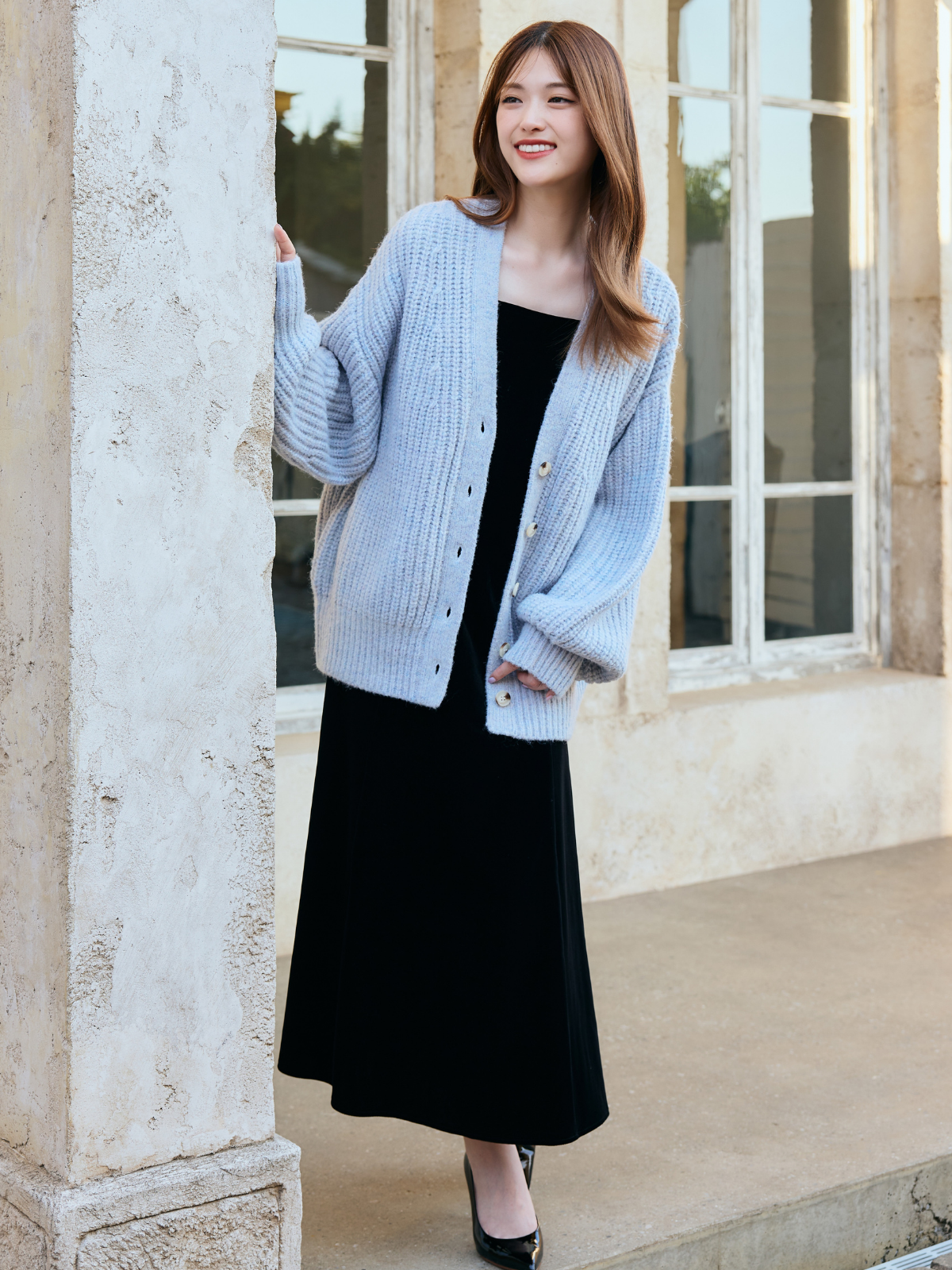 4way Lace Velours Dress