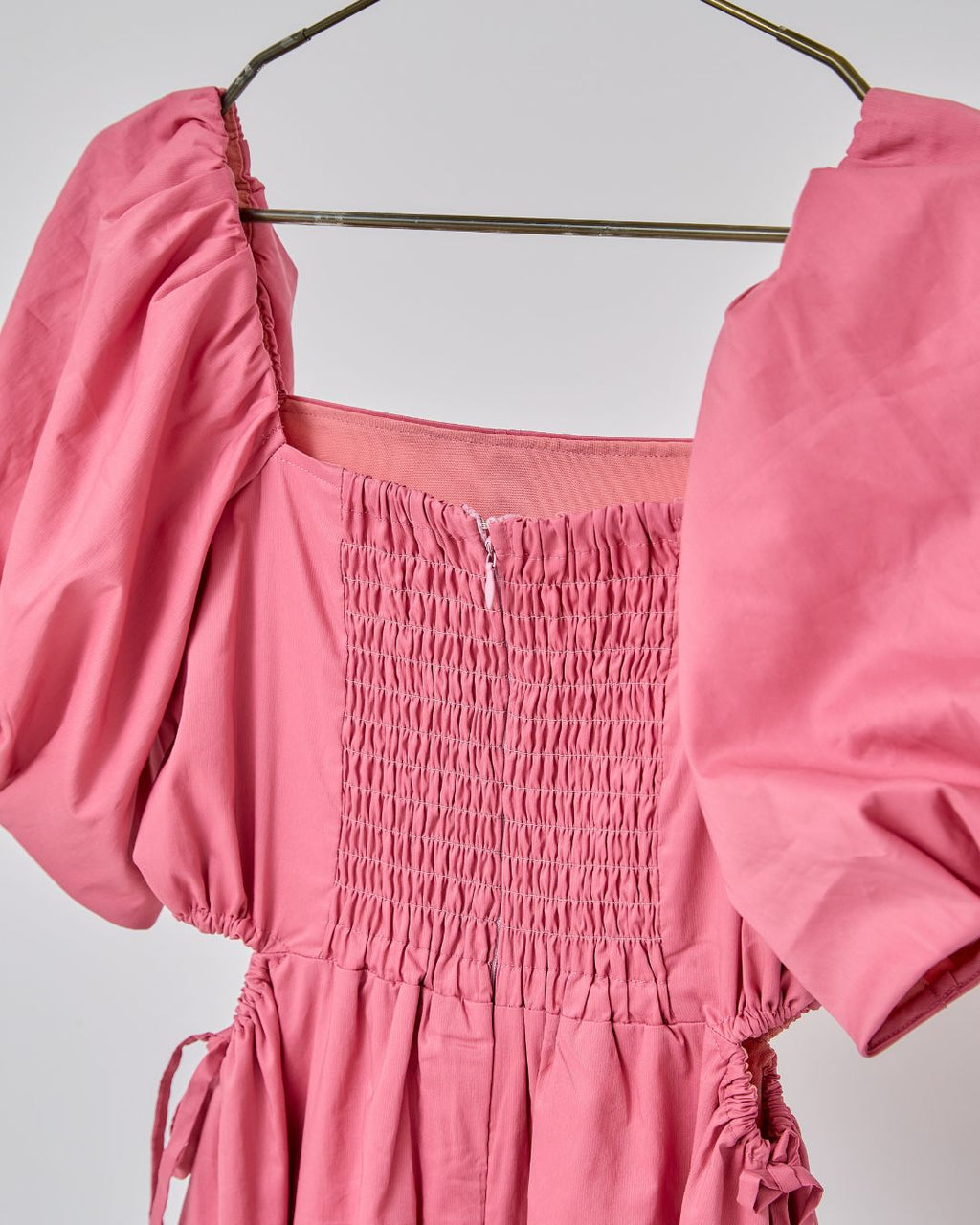 Side Cut Gather Dress