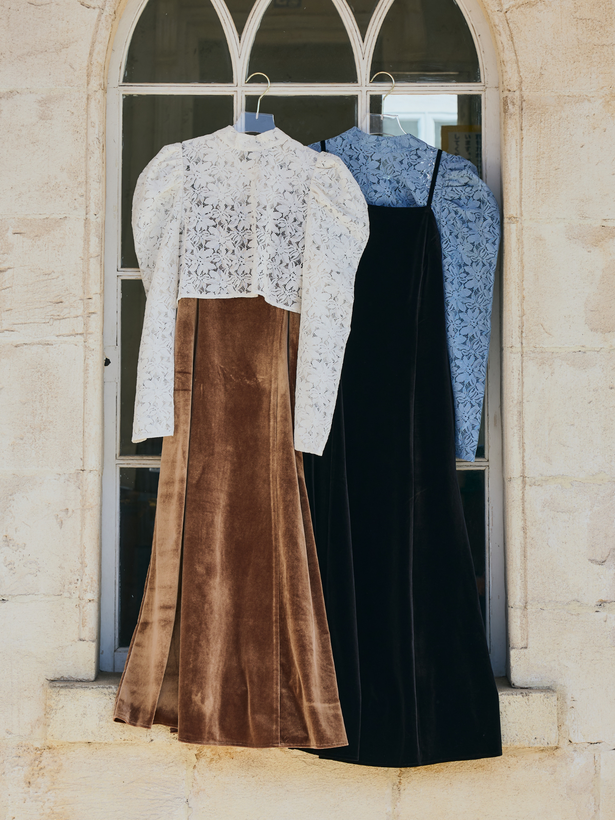 4way Lace Velours Dress