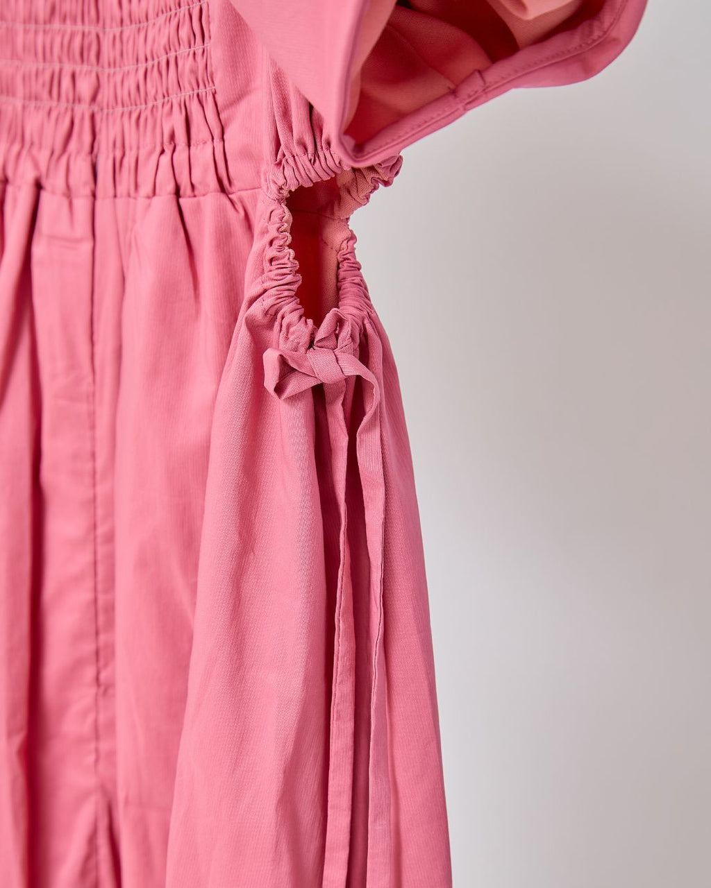 Side Cut Gather Dress