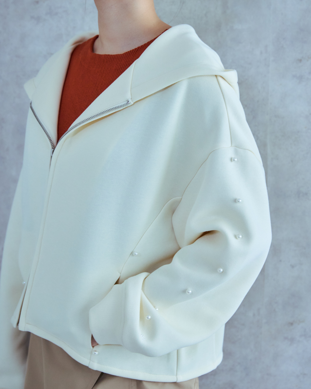 Pearl Zip Hoodie