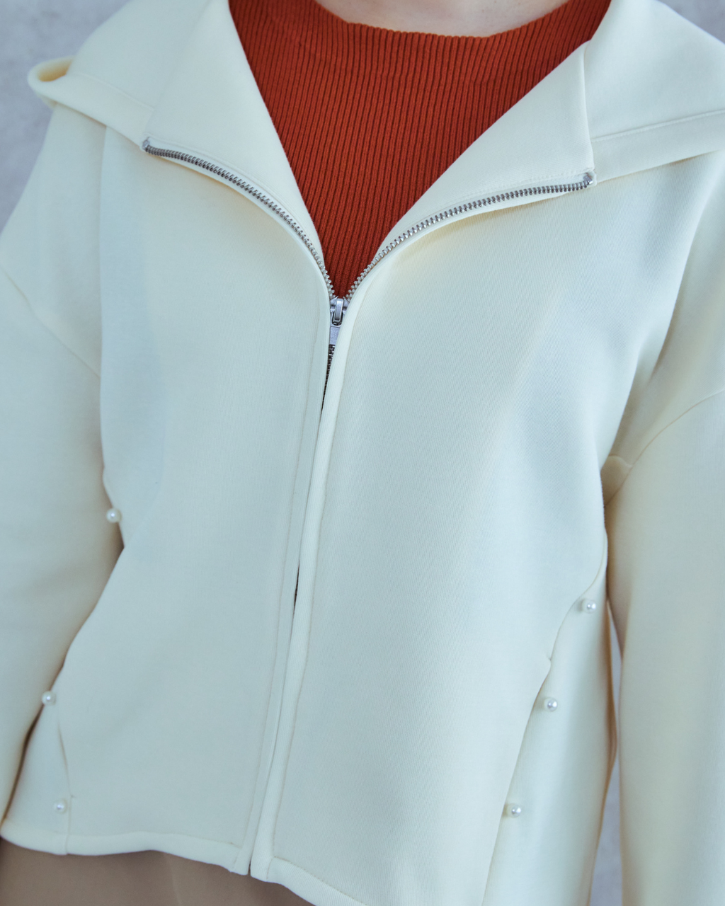 Pearl Zip Hoodie