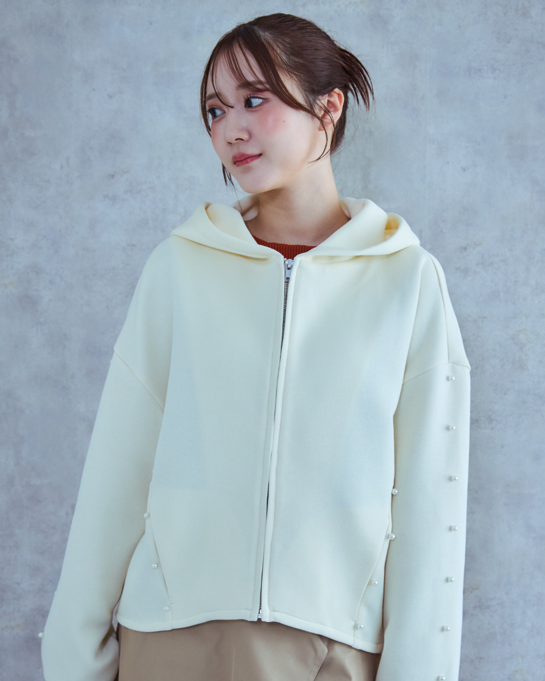 Pearl Zip Hoodie