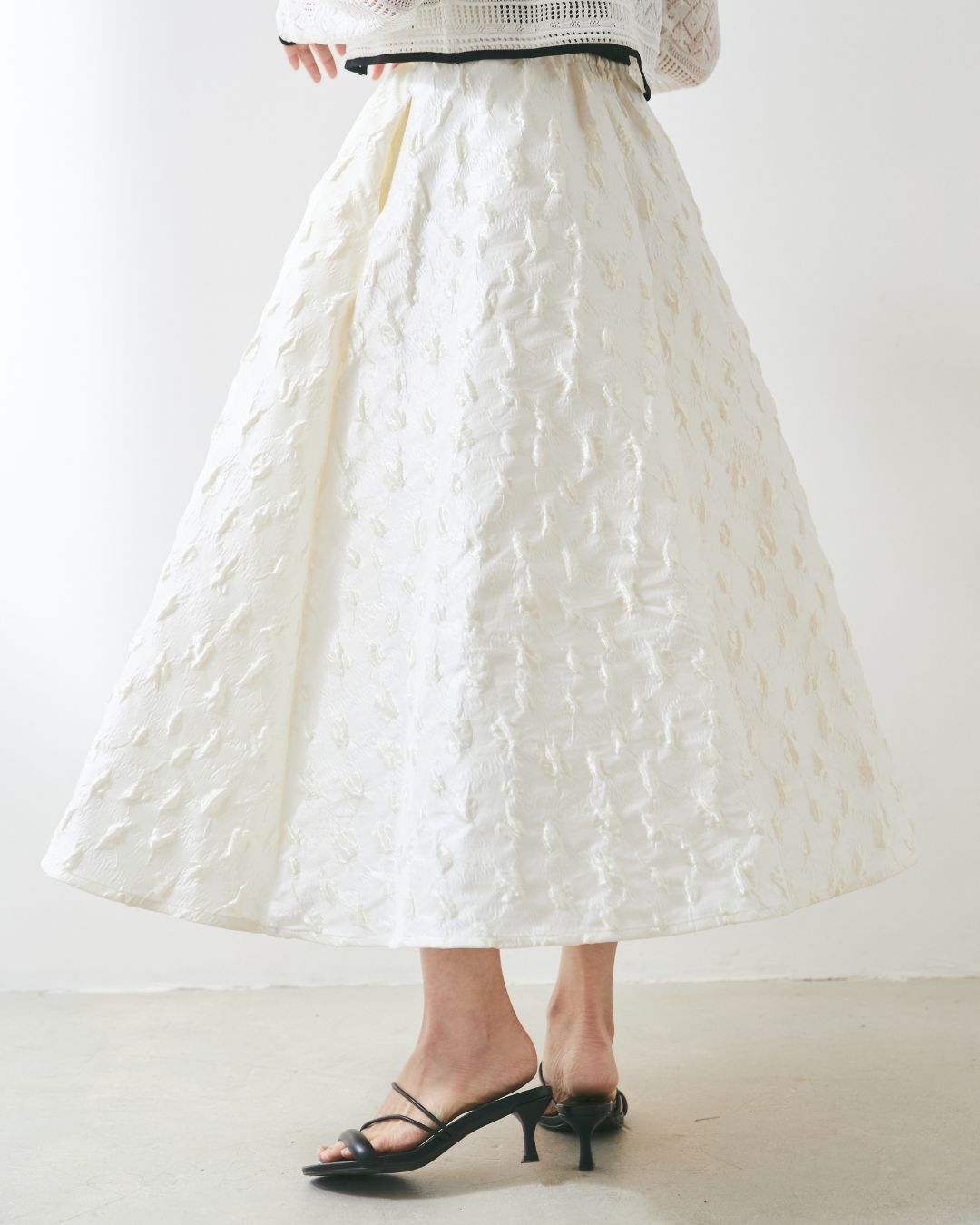 【全骨格対象】Jaquard Flare Skirt