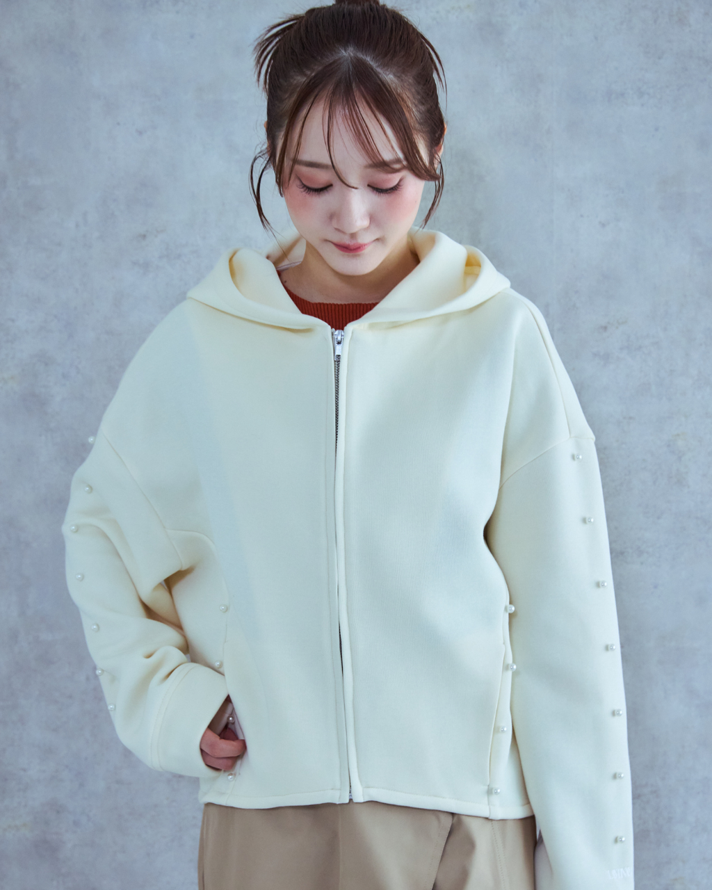 Pearl Zip Hoodie