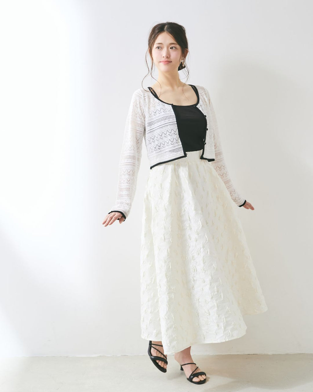 【全骨格対象】Jaquard Flare Skirt