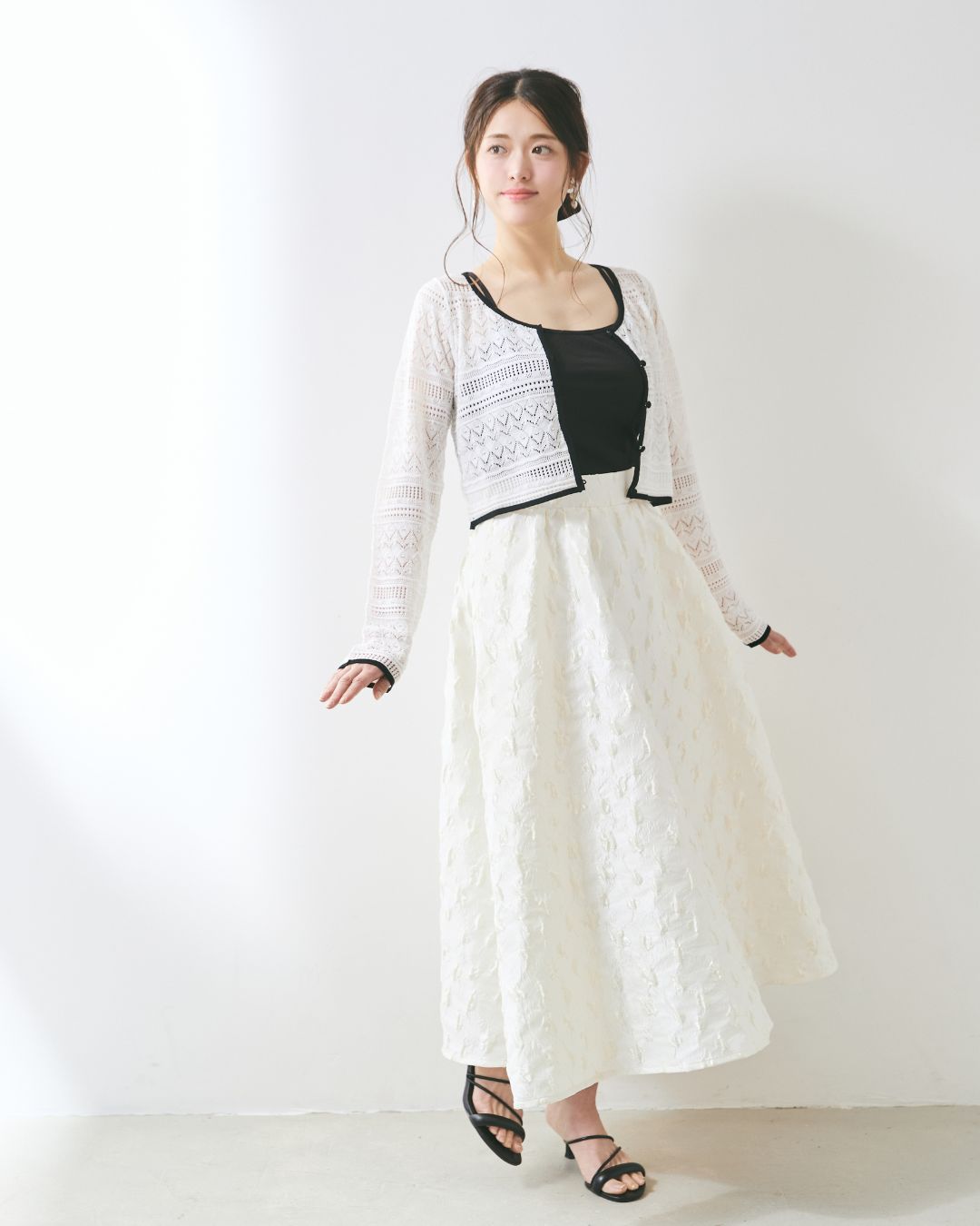 【全骨格対象】Jaquard Flare Skirt