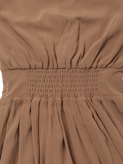 【1周年限定】Decolleteopen Stripe Dress
