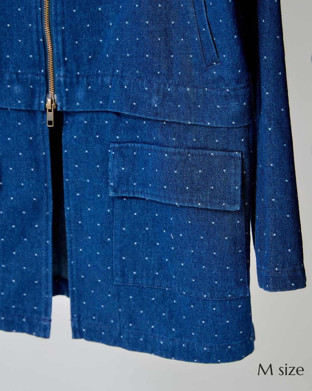 【UNISEX】Dot Denim Cover All