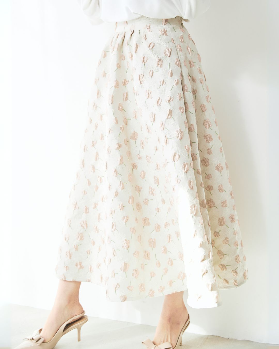 【全骨格対象】Jaquard Flare Skirt