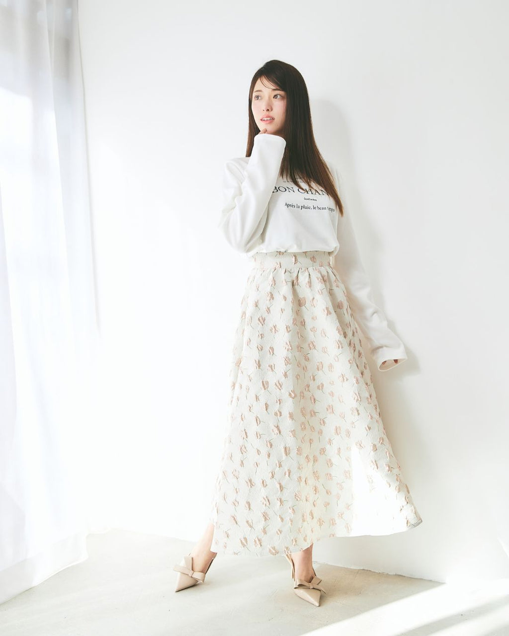 【全骨格対象】Jaquard Flare Skirt