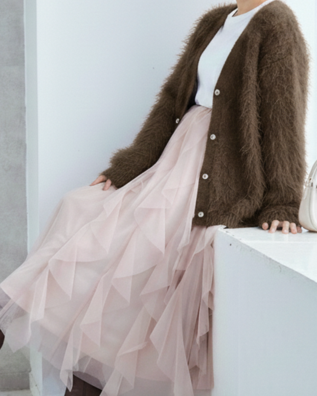 Feather Knit Cardigan