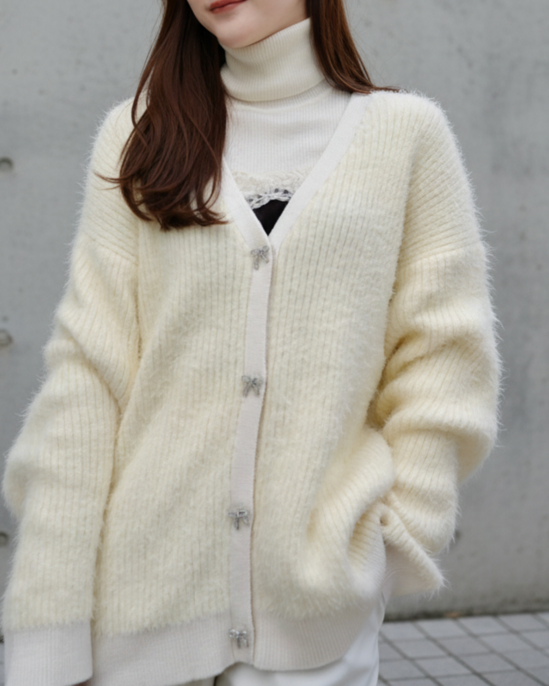 Feather Knit Cardigan