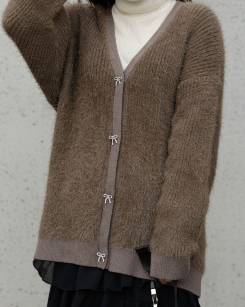 Feather Knit Cardigan