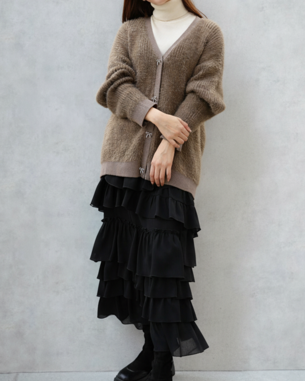 Feather Knit Cardigan