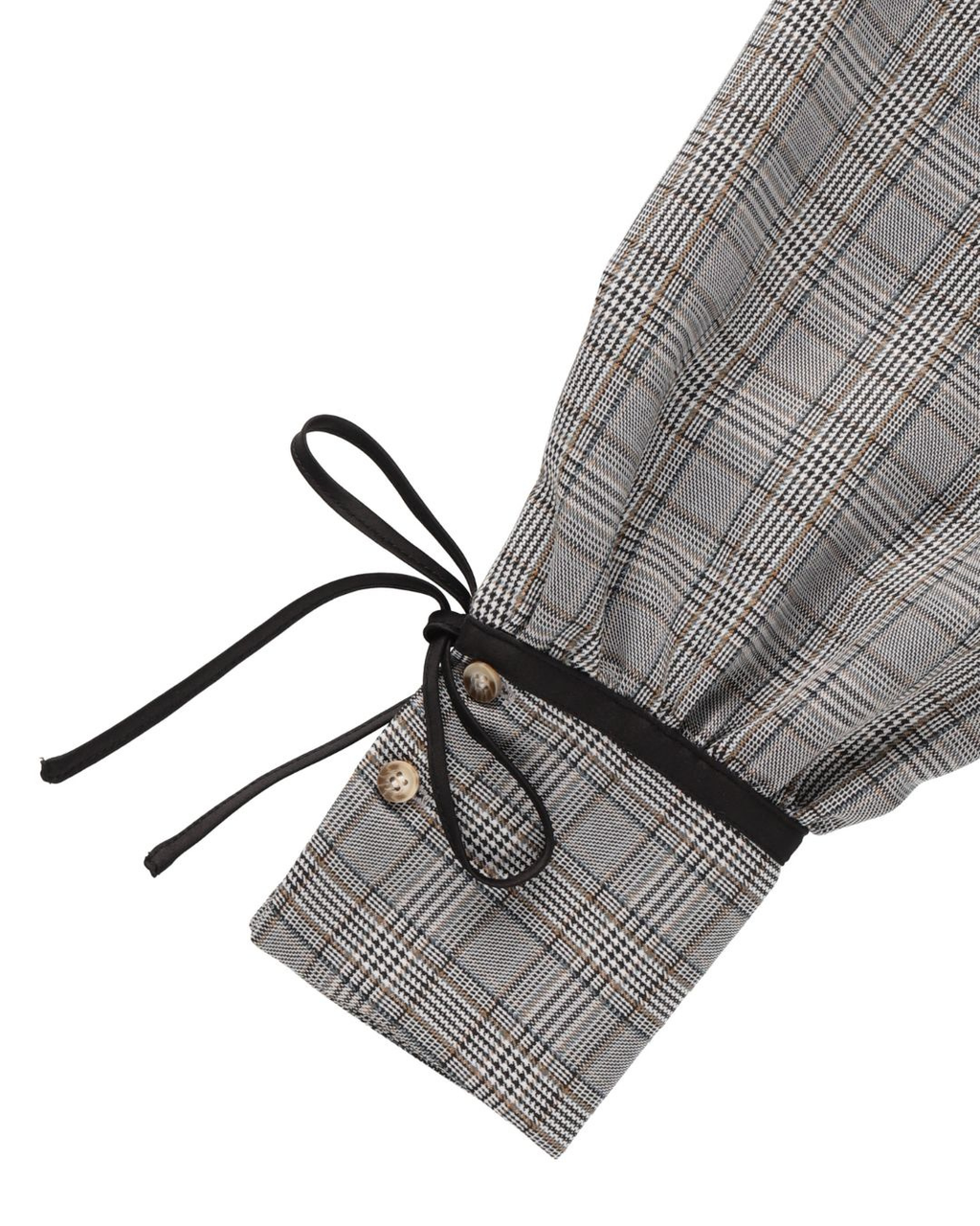 Check Pleats Minidress