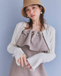 Frill Short Knit Cardigan