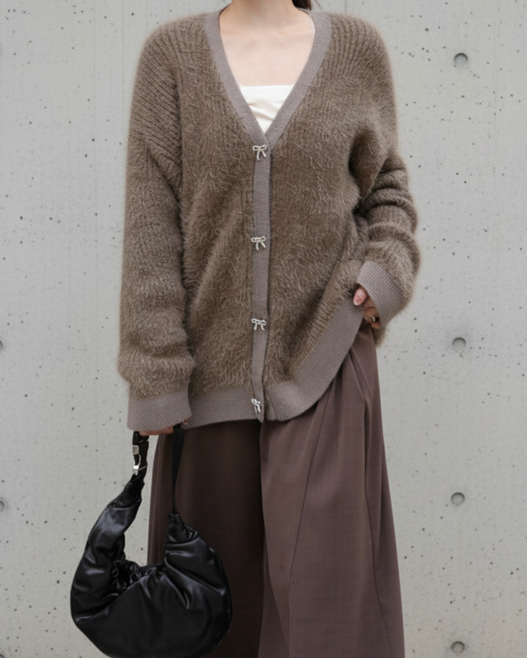 Feather Knit Cardigan