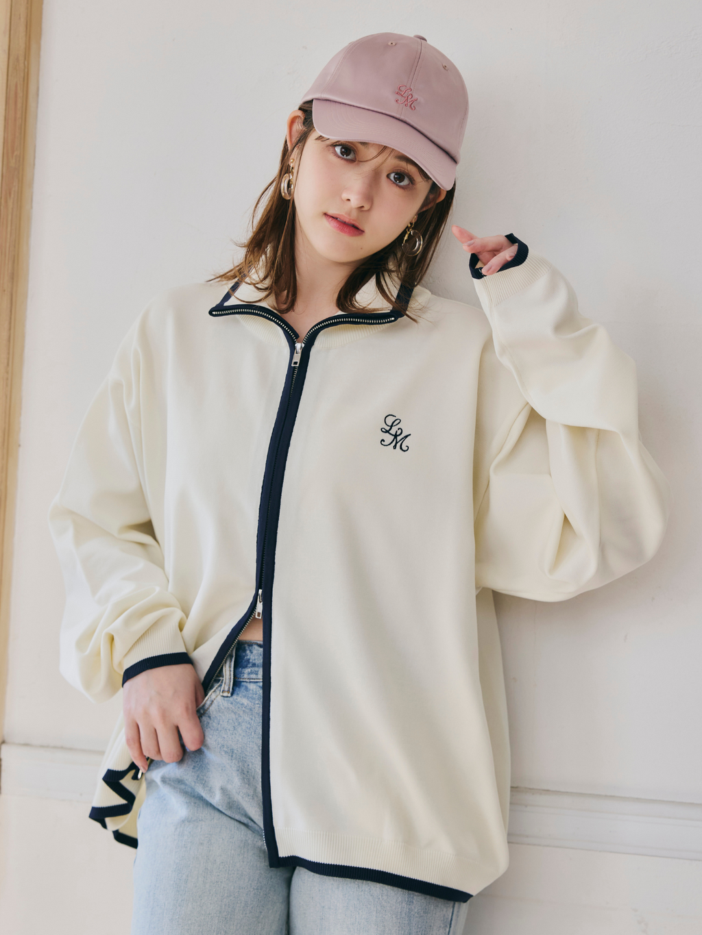 【Unisex】Bicolor Knit Cardigan