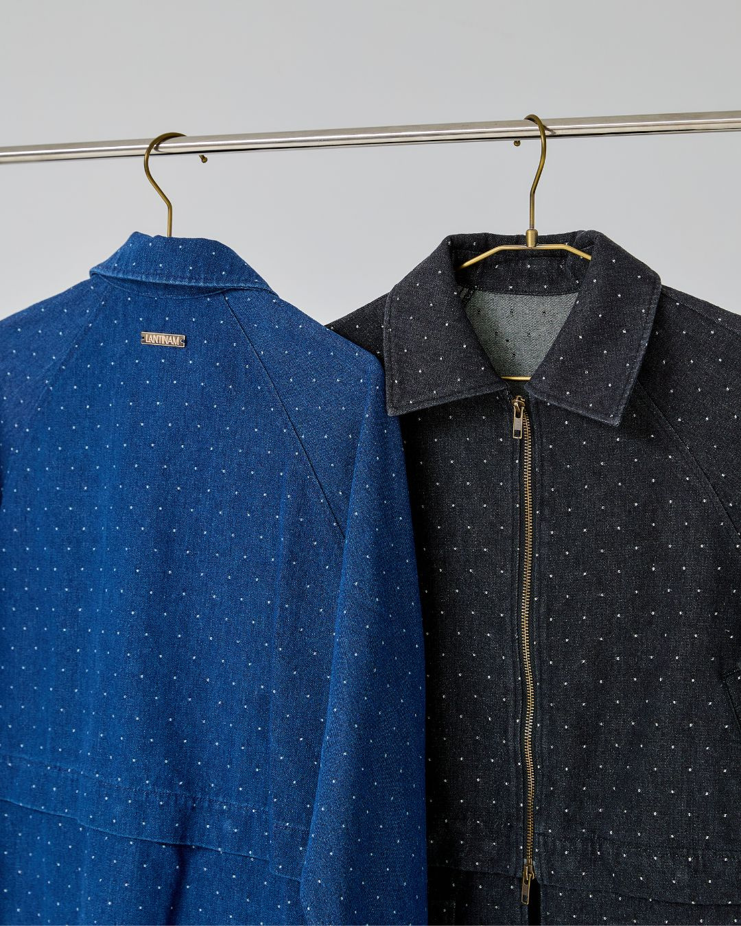 【UNISEX】Dot Denim Cover All