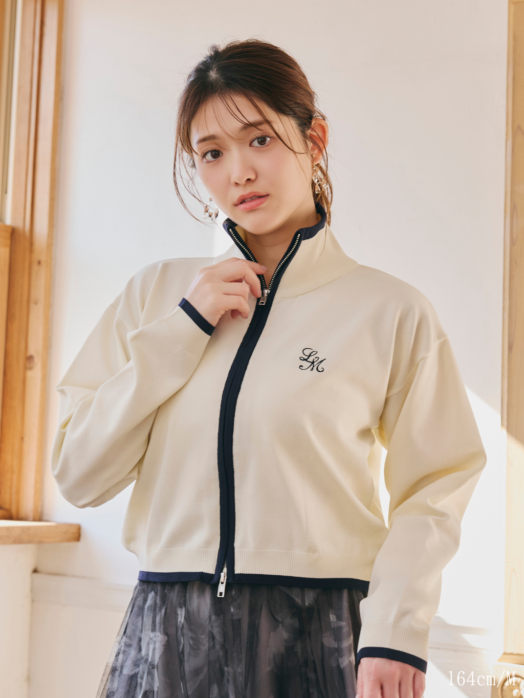 【Unisex】Bicolor Knit Cardigan