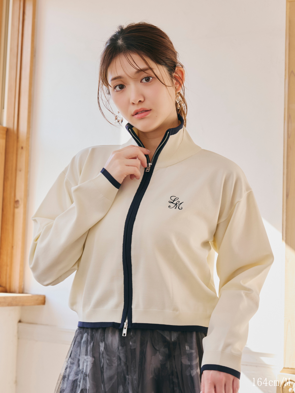 【Unisex】Bicolor Knit Cardigan