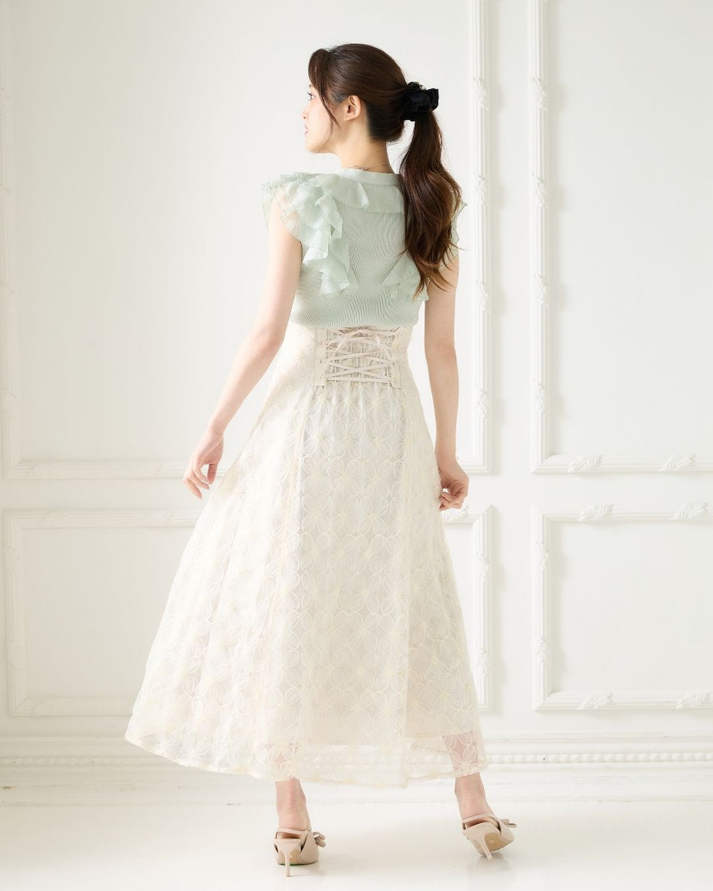 Organdy Frill Knit