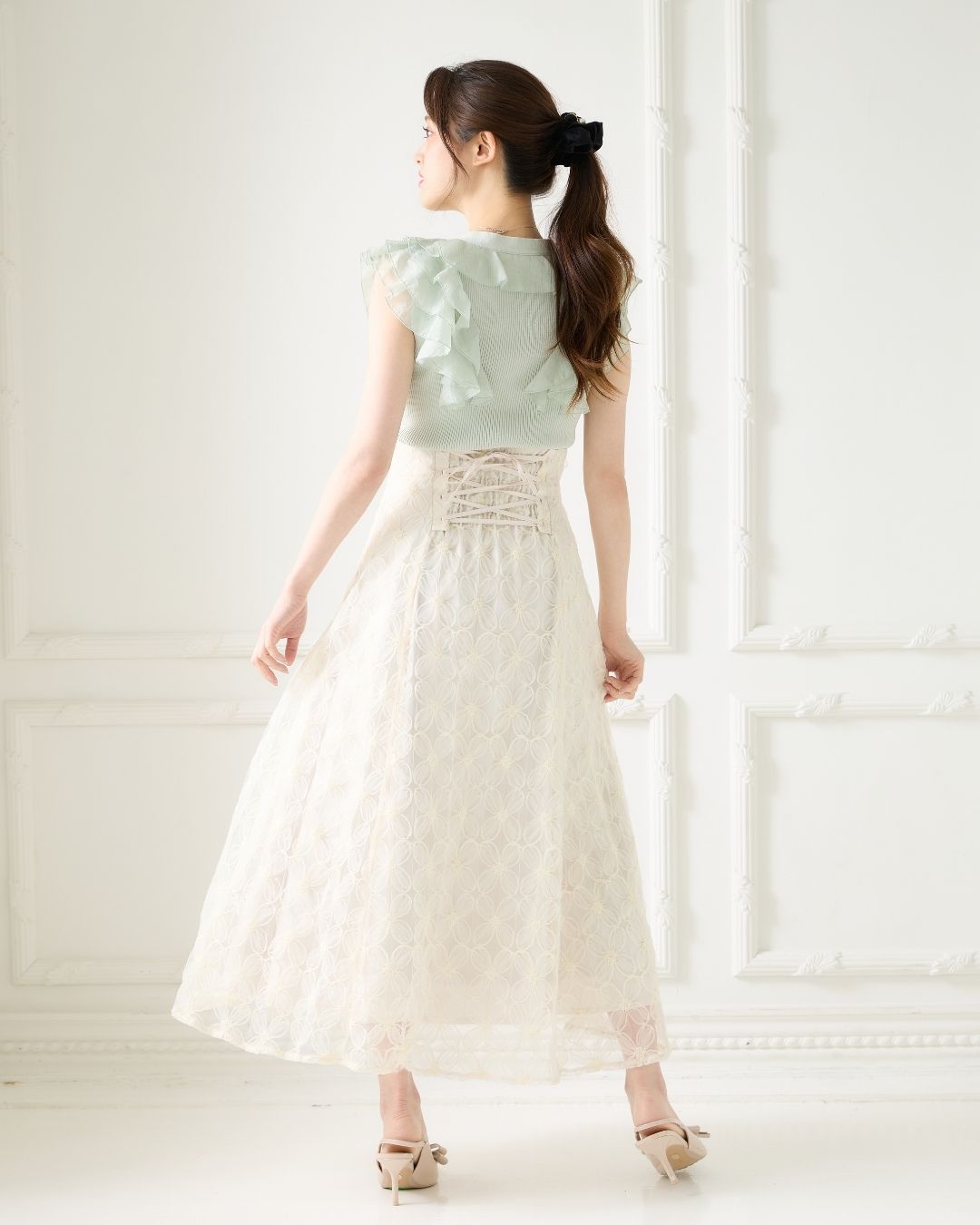 Organdy Frill Knit