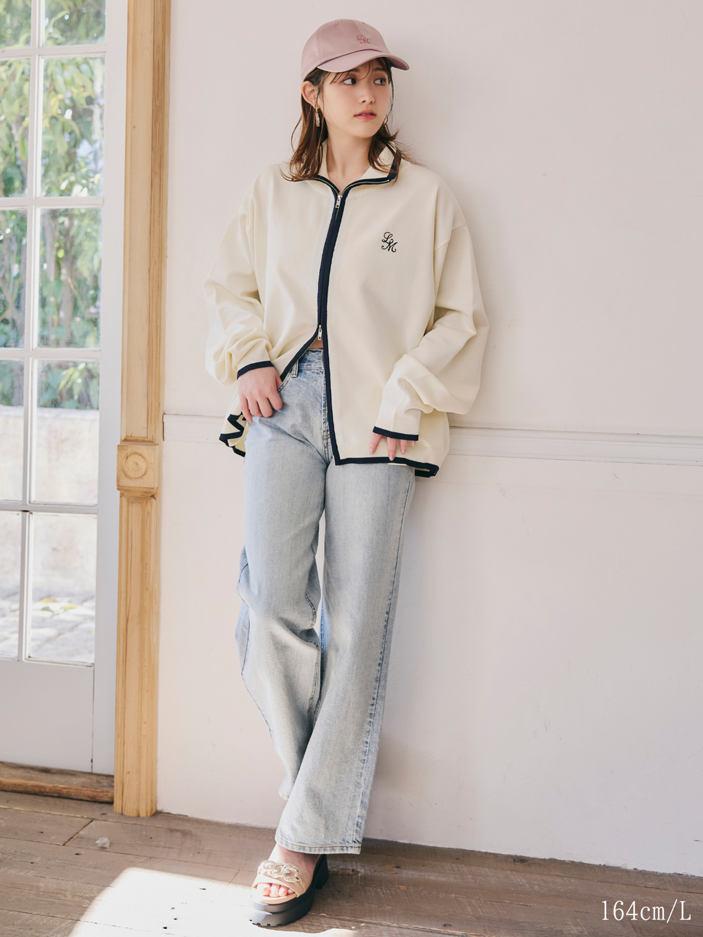 【Unisex】Bicolor Knit Cardigan