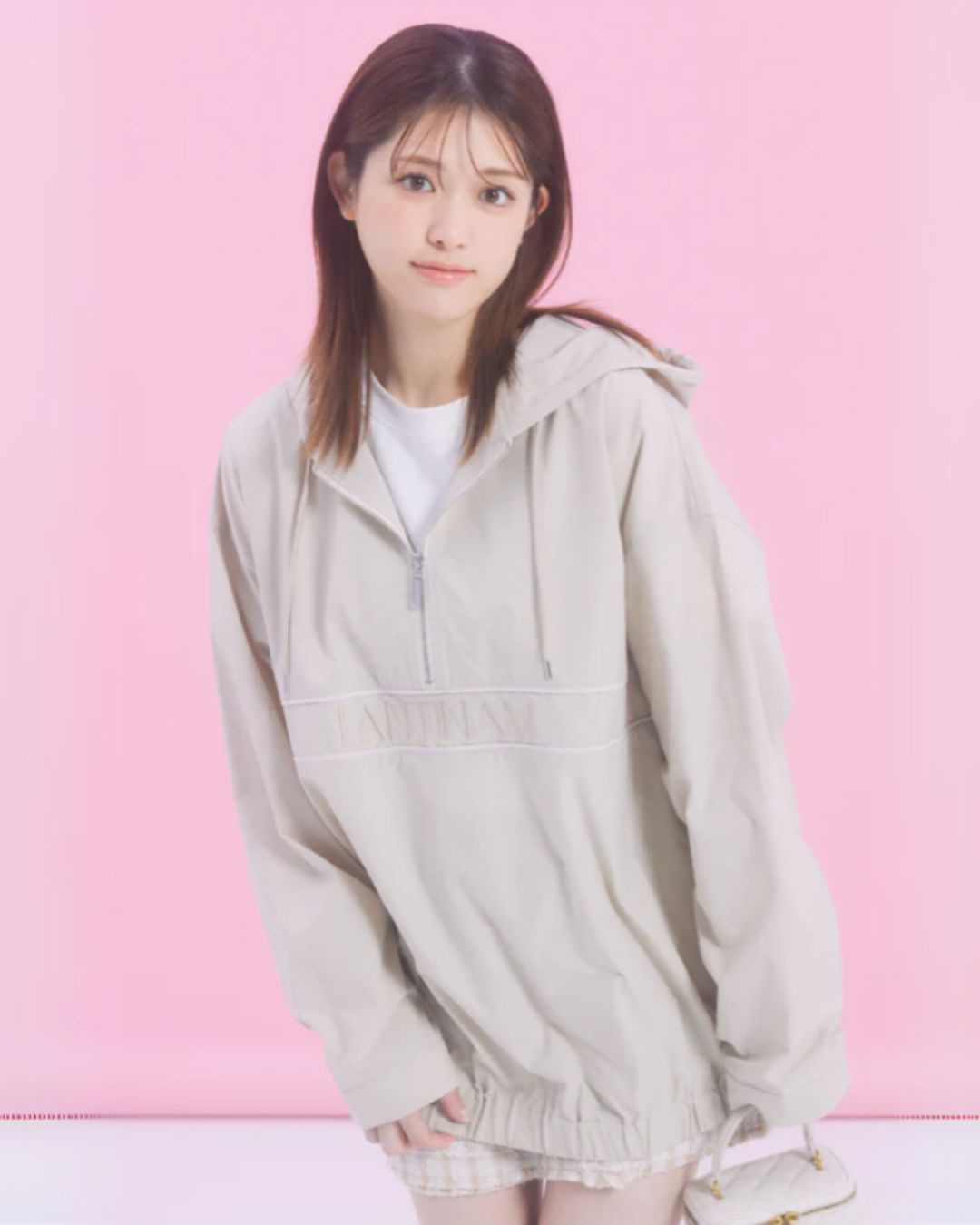 【ユニセックス】Half Zip Anorak Hoodie