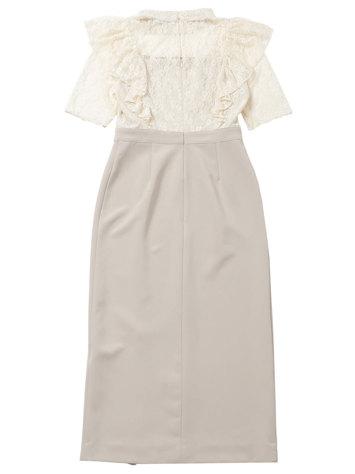 Lace Docking Slit Dress