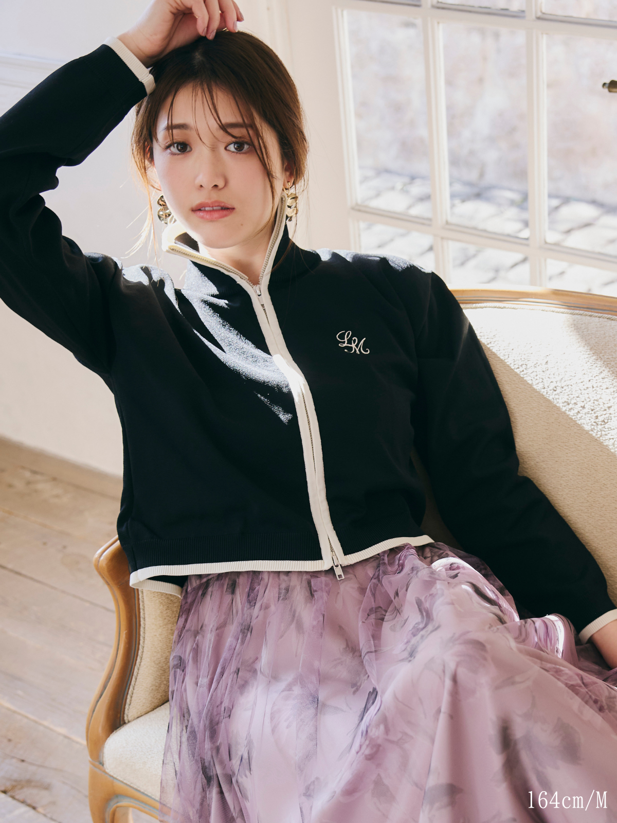 【Unisex】Bicolor Knit Cardigan