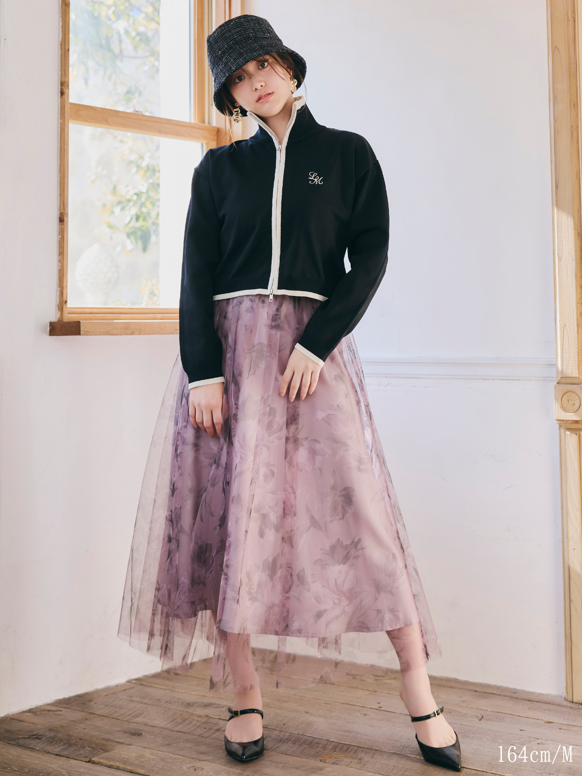 【Unisex】Bicolor Knit Cardigan