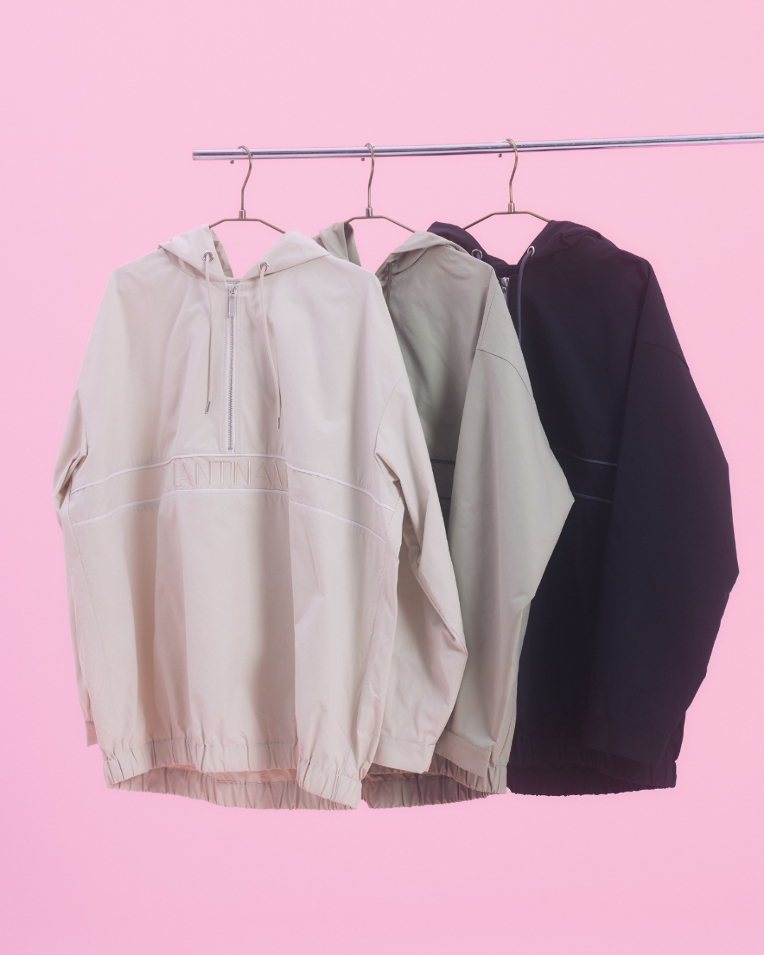 【ユニセックス】Half Zip Anorak Hoodie