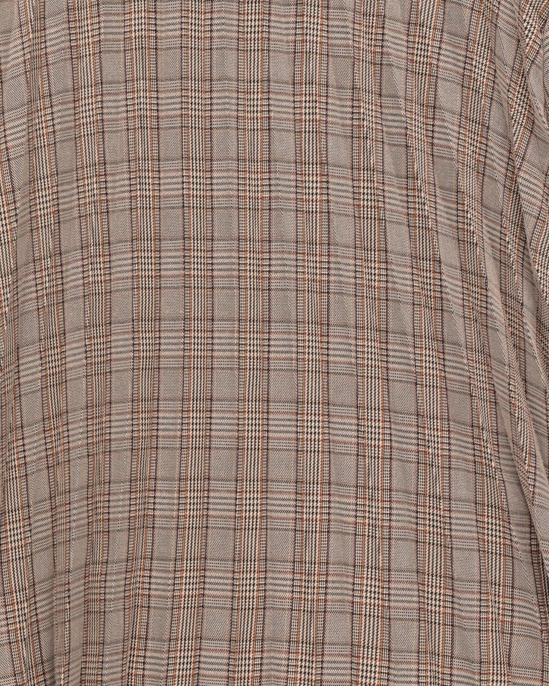 Check Pleats Minidress