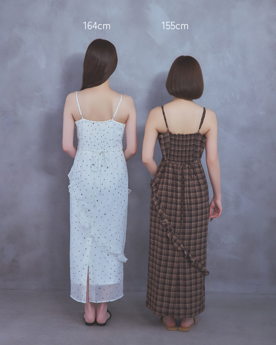Frilled camisole dress