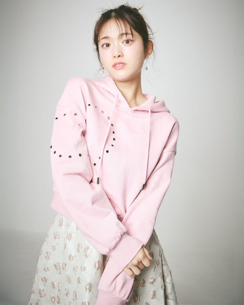 【Unisex】Heart Studs Hoodie