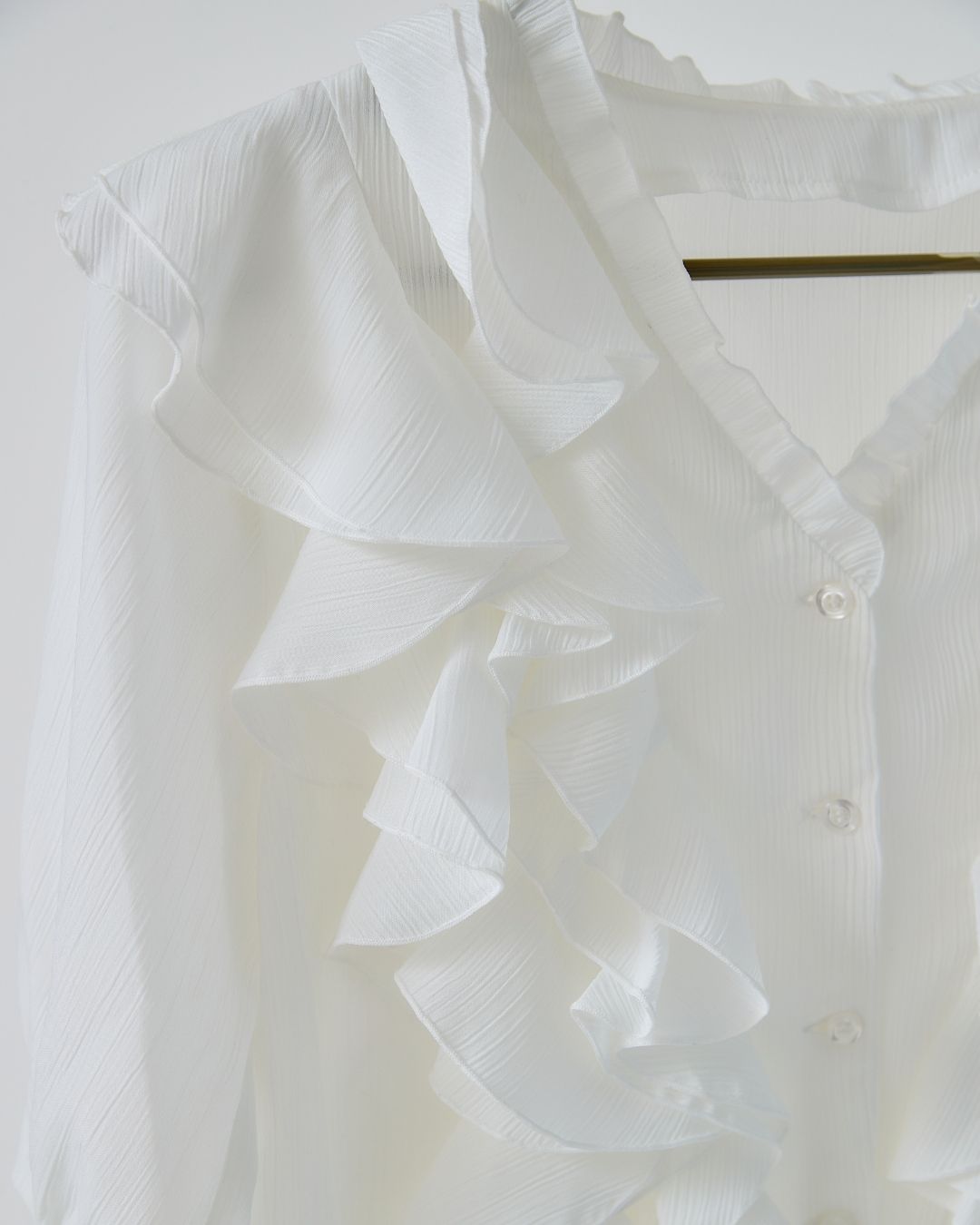 Frill V Neck Blouse