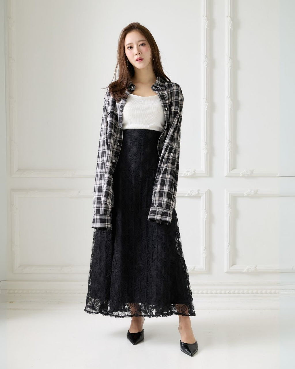 Tule Flower Flare Skirt